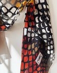 Abstract Vintage YSL Silk Scarf