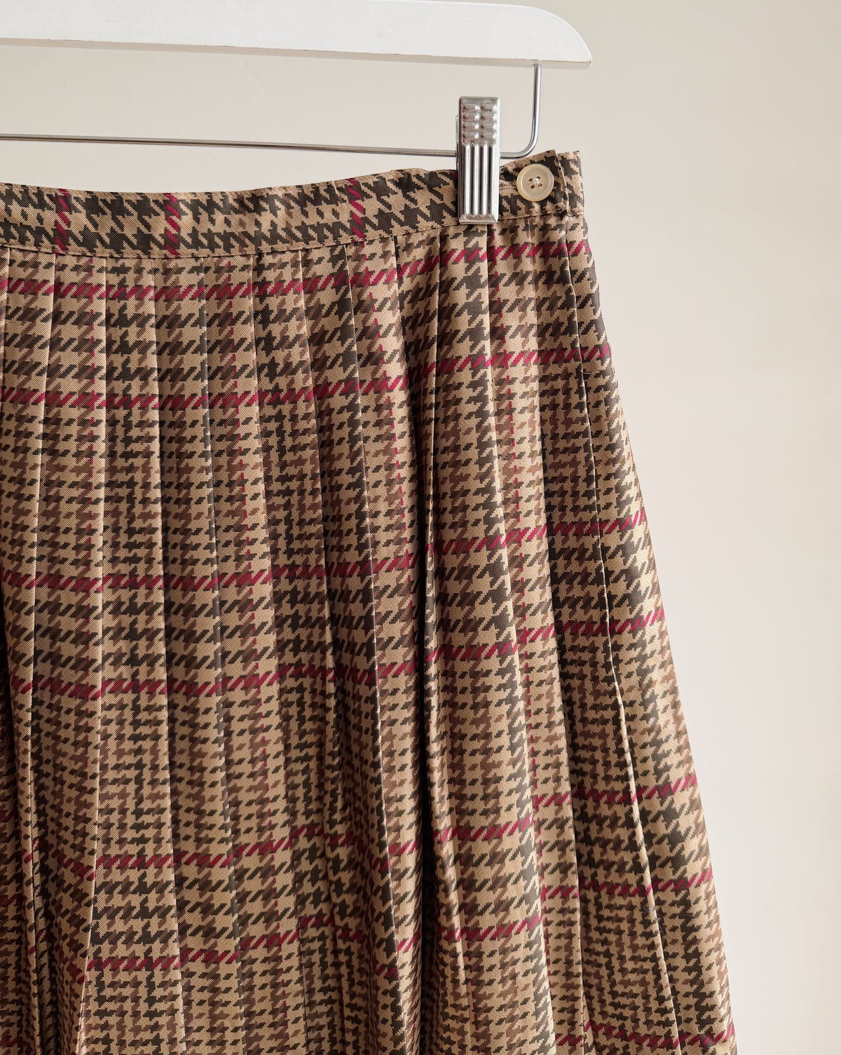Camel Silk Pleated Ralph Lauren Skirt - Hey Jude