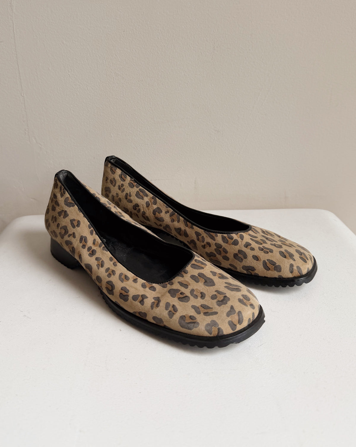 Leopard Print Slip On Loafers | Size 37