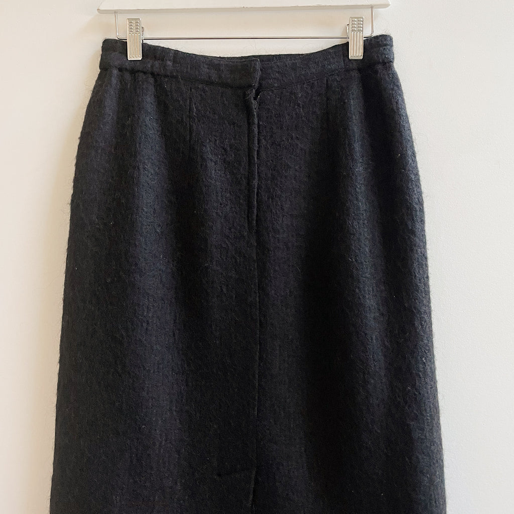 Soot Textured Midi Skirt