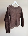 Chocolate Loose Knit Mohair Sweater
