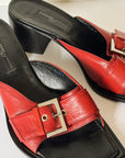 Chili Buckle Strap Heeled Sandals | Size 39 - Hey Jude