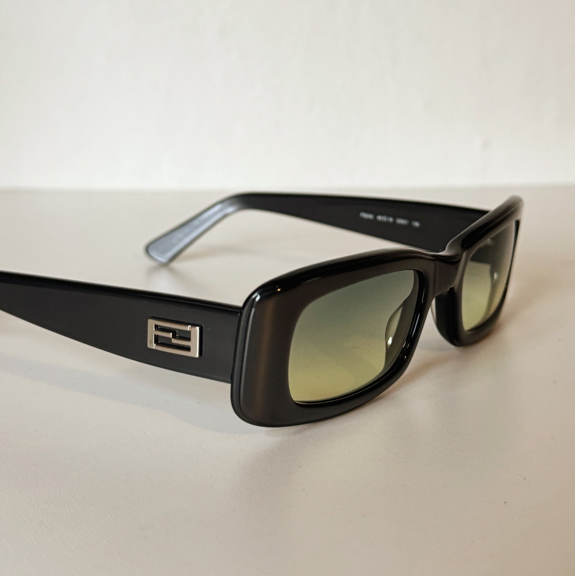 Fendi Y2K Dark Chrome Rectangle Sunglasses - Hey Jude