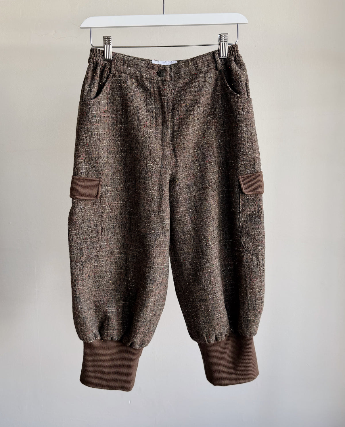 Carob Speckled Cargo Capris