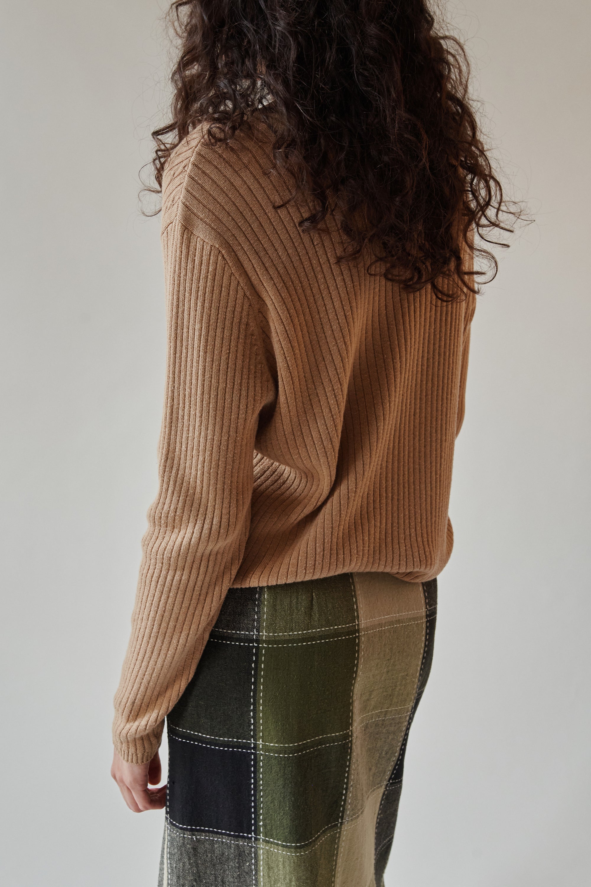 Caramel Button-Up Cardigan