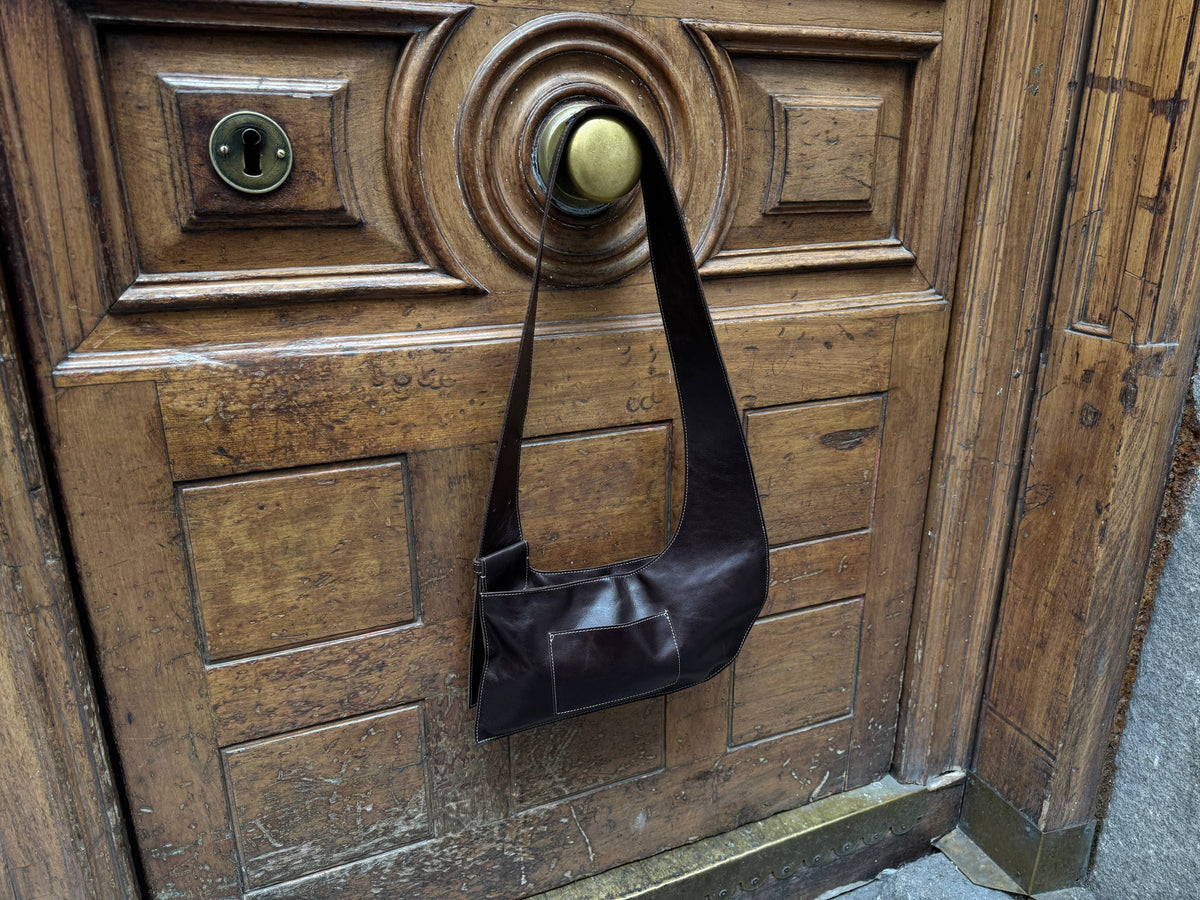 Mas1 | Bruna Leather Crossbody Brown