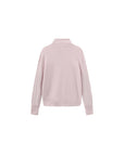 Cubic | Wool Funnel Neck Knit Cardigan in Pink