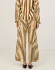 Carmen Says | Caramel Striped Cotton Pant