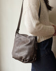 Coach Cool Brown Pebbled Leather Hobo Bag