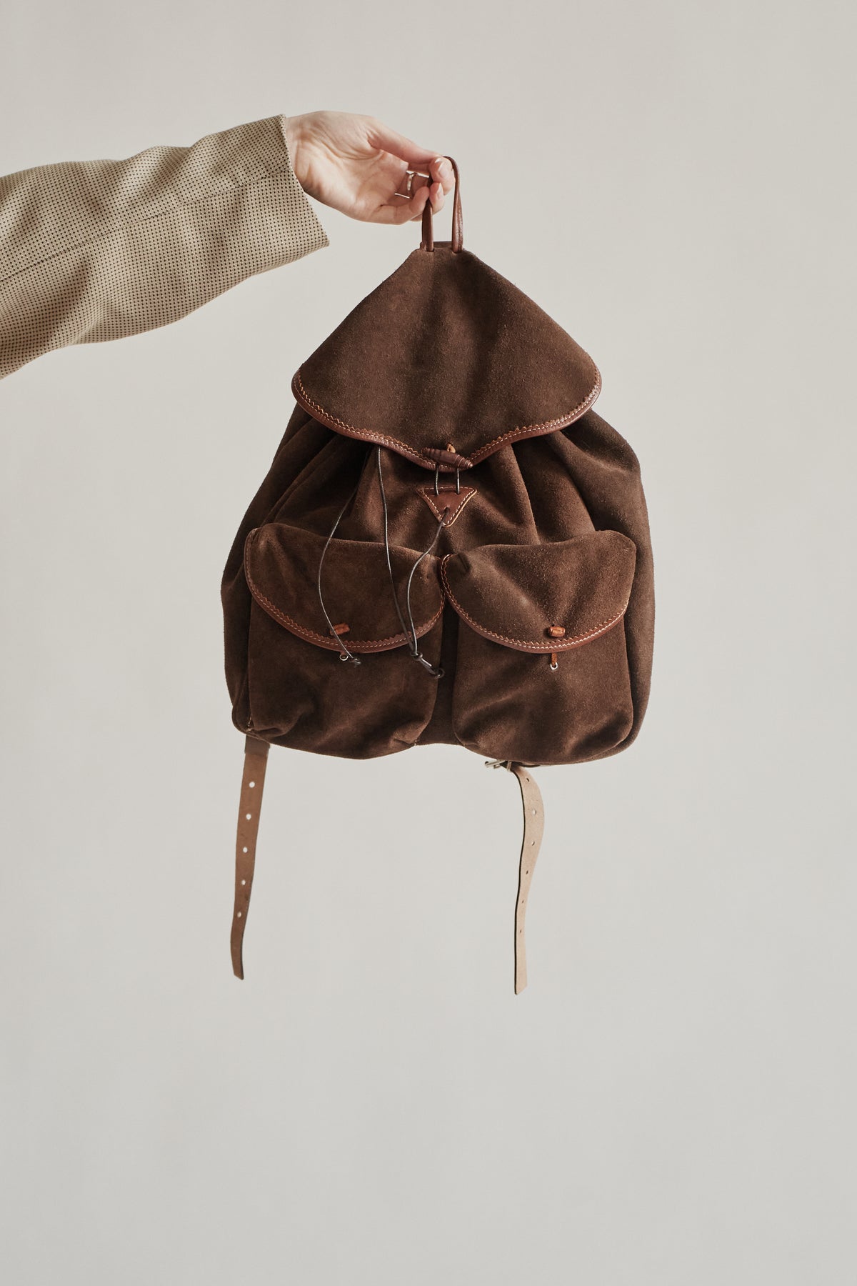 Espresso Suede Utility Backpack