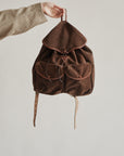 Espresso Suede Utility Backpack