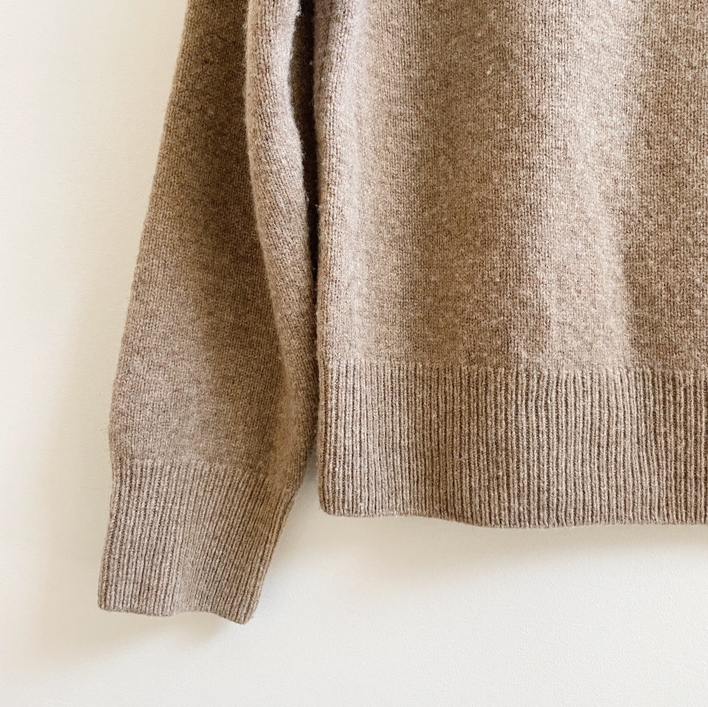 Pecan Wool Turtleneck