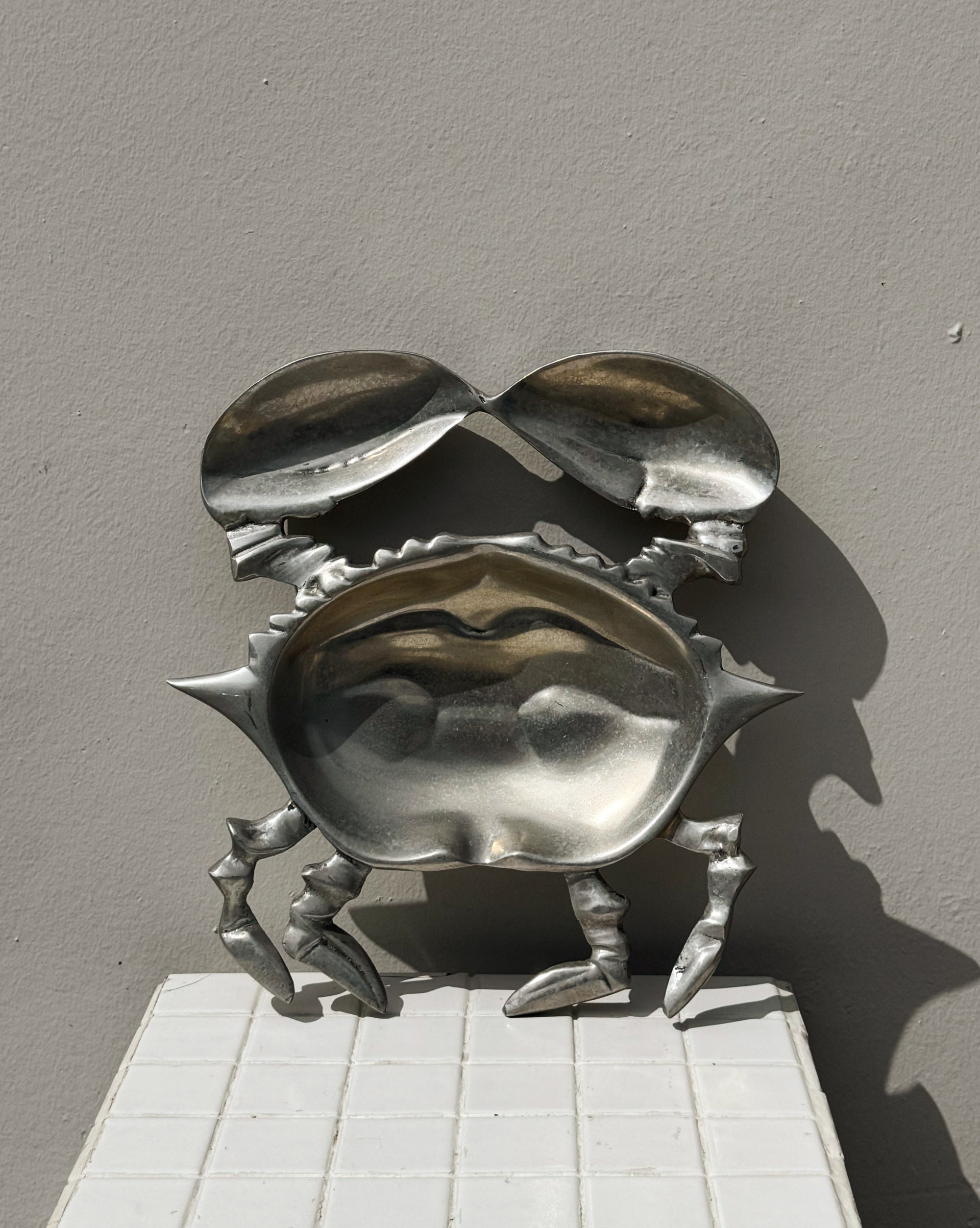 Pewter Metal Crab Dish - Hey Jude