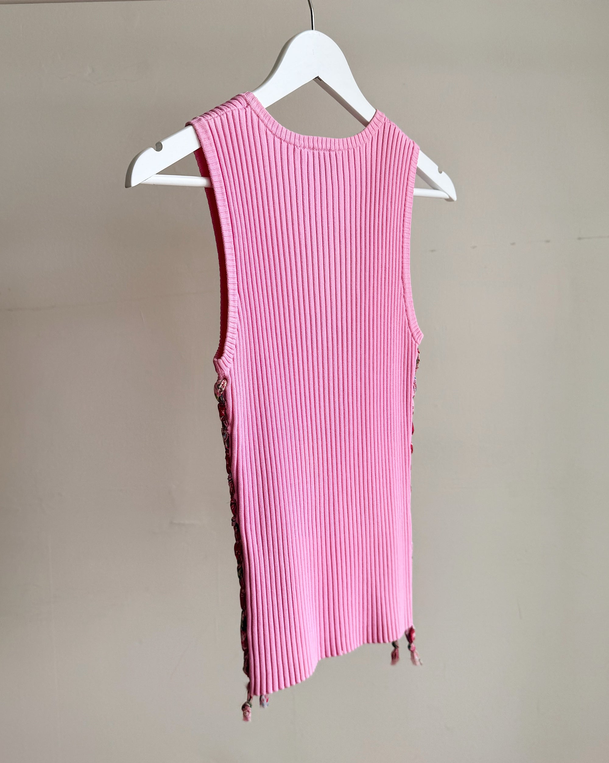 Carnation Ribbed Knit Tank