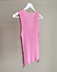 Carnation Ribbed Knit Tank