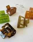Small Square Glossy Hair Claw