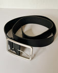 Black 90s Leather Belt - Hey Jude