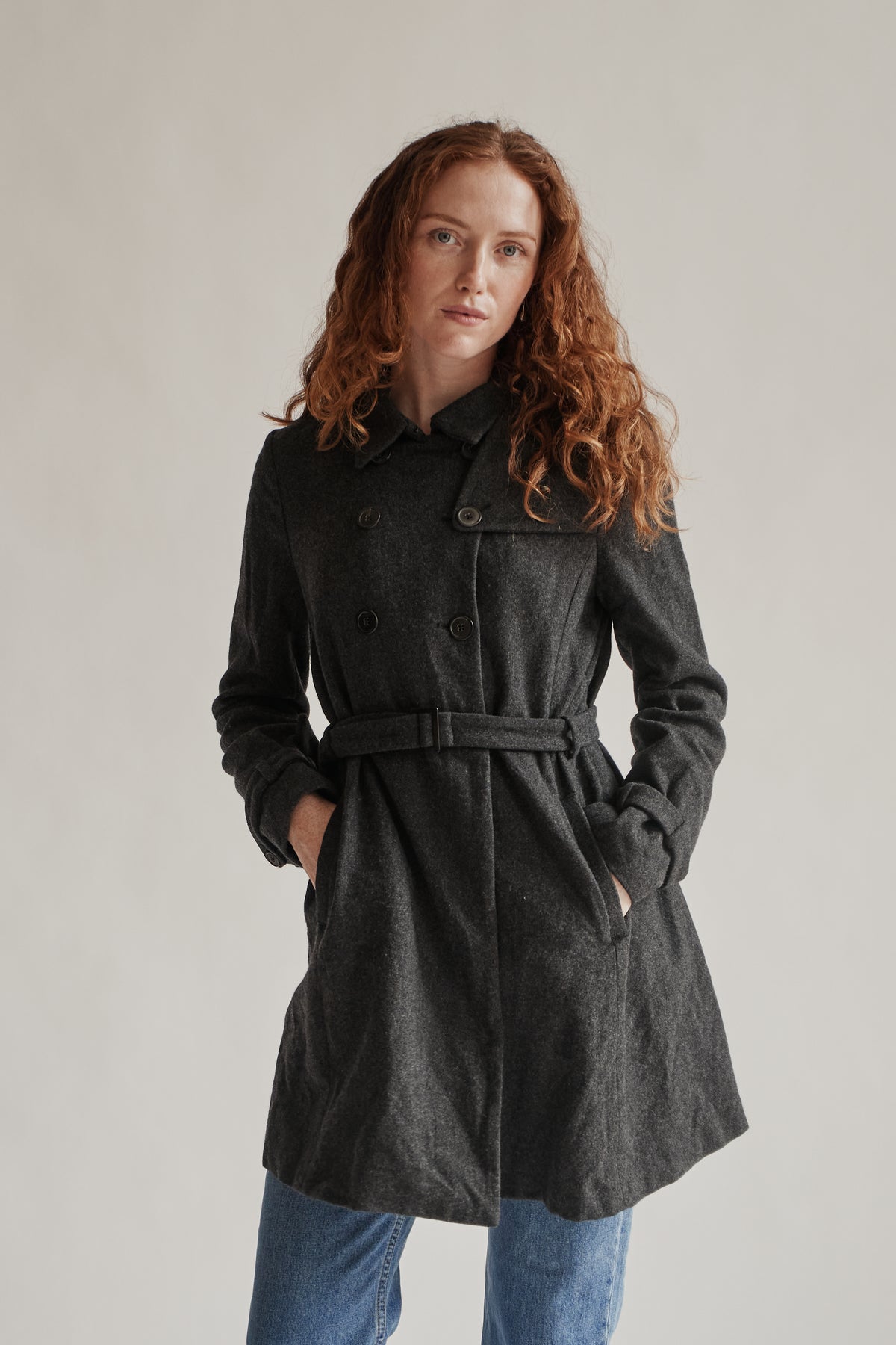 Jil Sander Wool + Cashmere 90s Trench Coat - Hey Jude