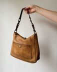 Coach Tan Folded Shoulder Bag