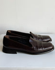 Brown Leather Brogue Loafers | Size 9