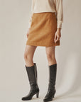Dijon Wool Mini Skirt