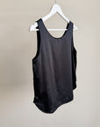 Onyx Minimalist Silk Tank