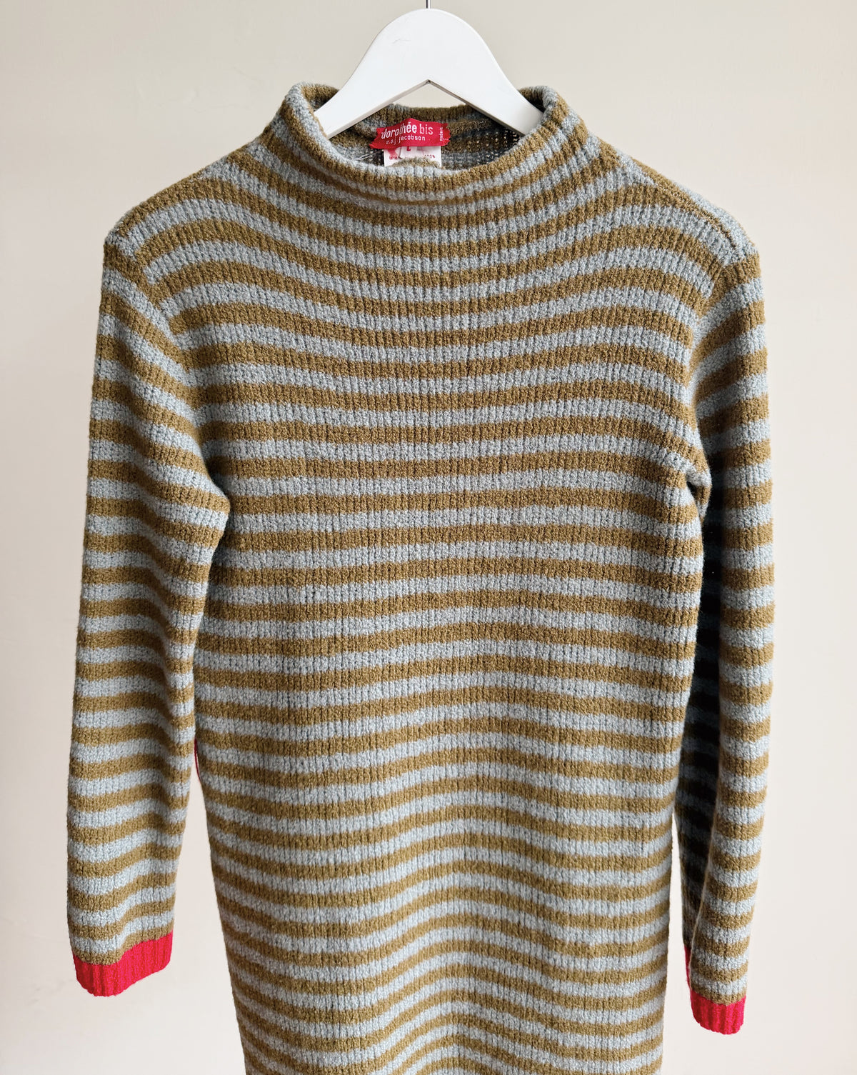 Striped 1970’s Wool Knit Column Dress - Hey Jude