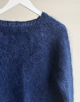 Cobalt Fluffy Mohair Sweater
