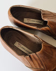 Cognac Leather Western Ankle Boots | Size 9 - Hey Jude