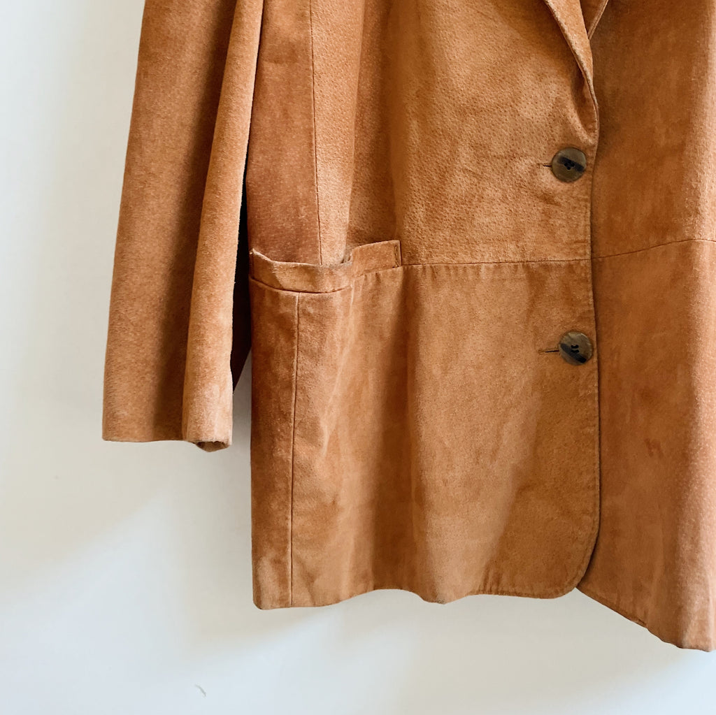 Brass Suede Blazer