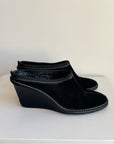 Cole Haan Black Suede Mules | Size 8