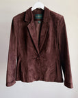 Danier Chocolate Suede Blazer Jacket - Hey Jude