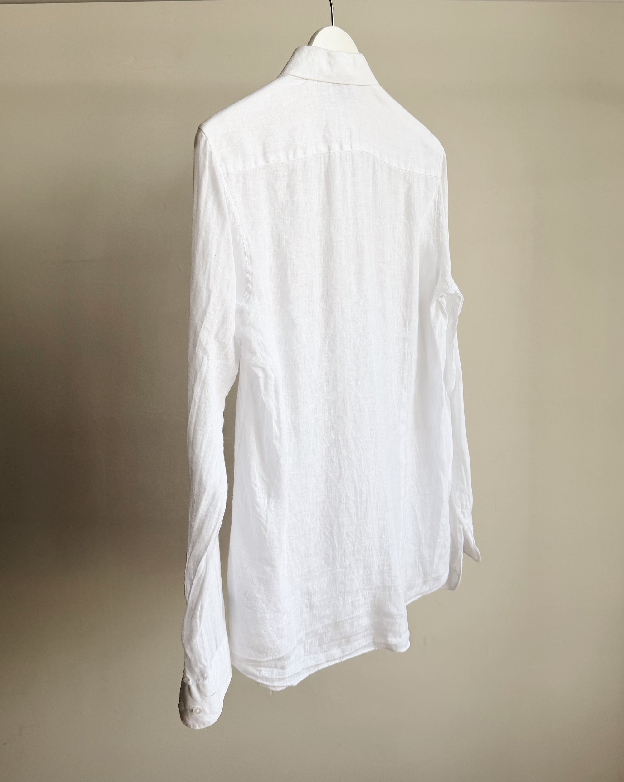Milk Linen Button Up Shirt
