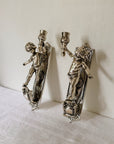 Rare Antique Tommi Parzinger Cherub Wall Sconces