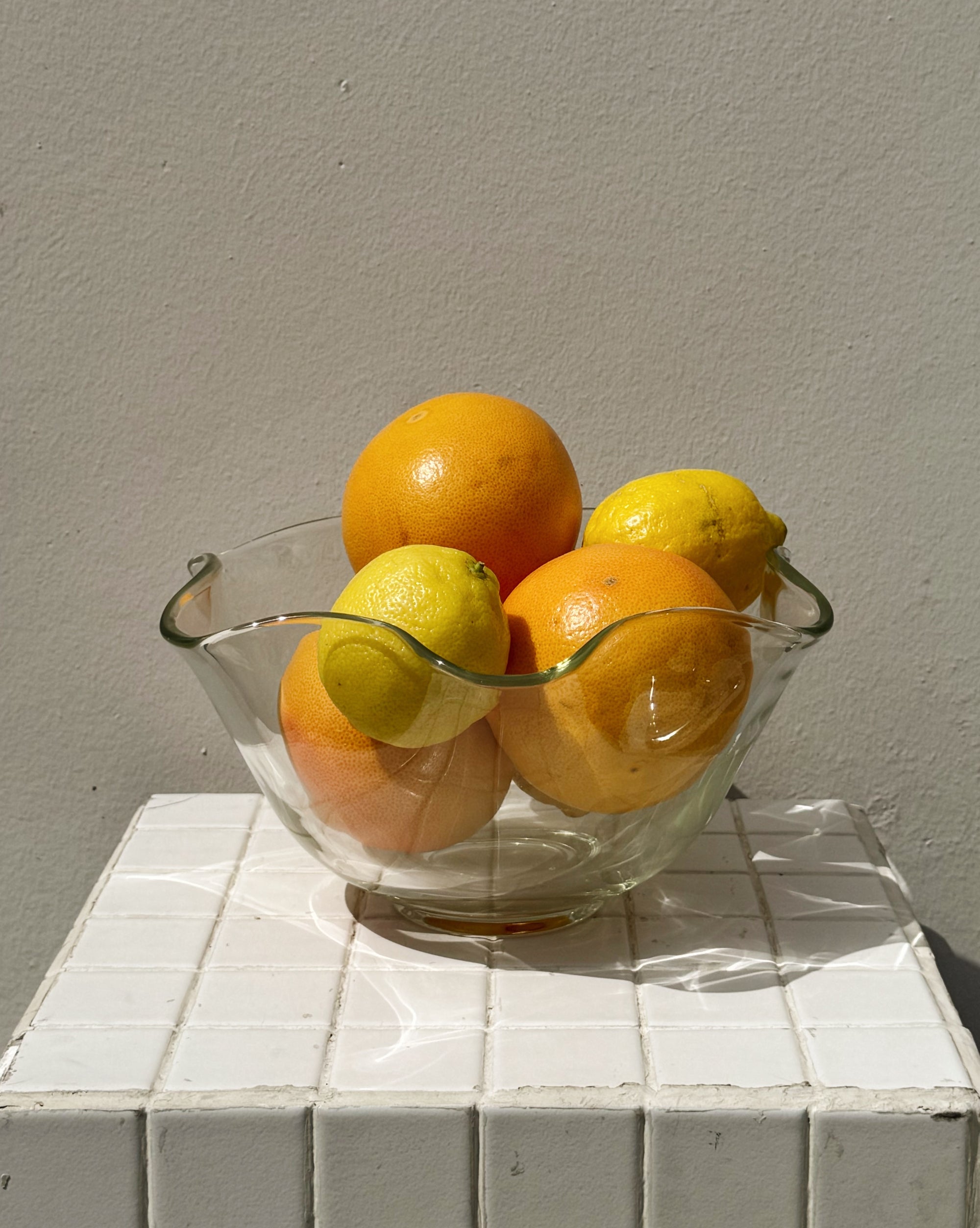 Clear Wavy Glass Bowl - Hey Jude