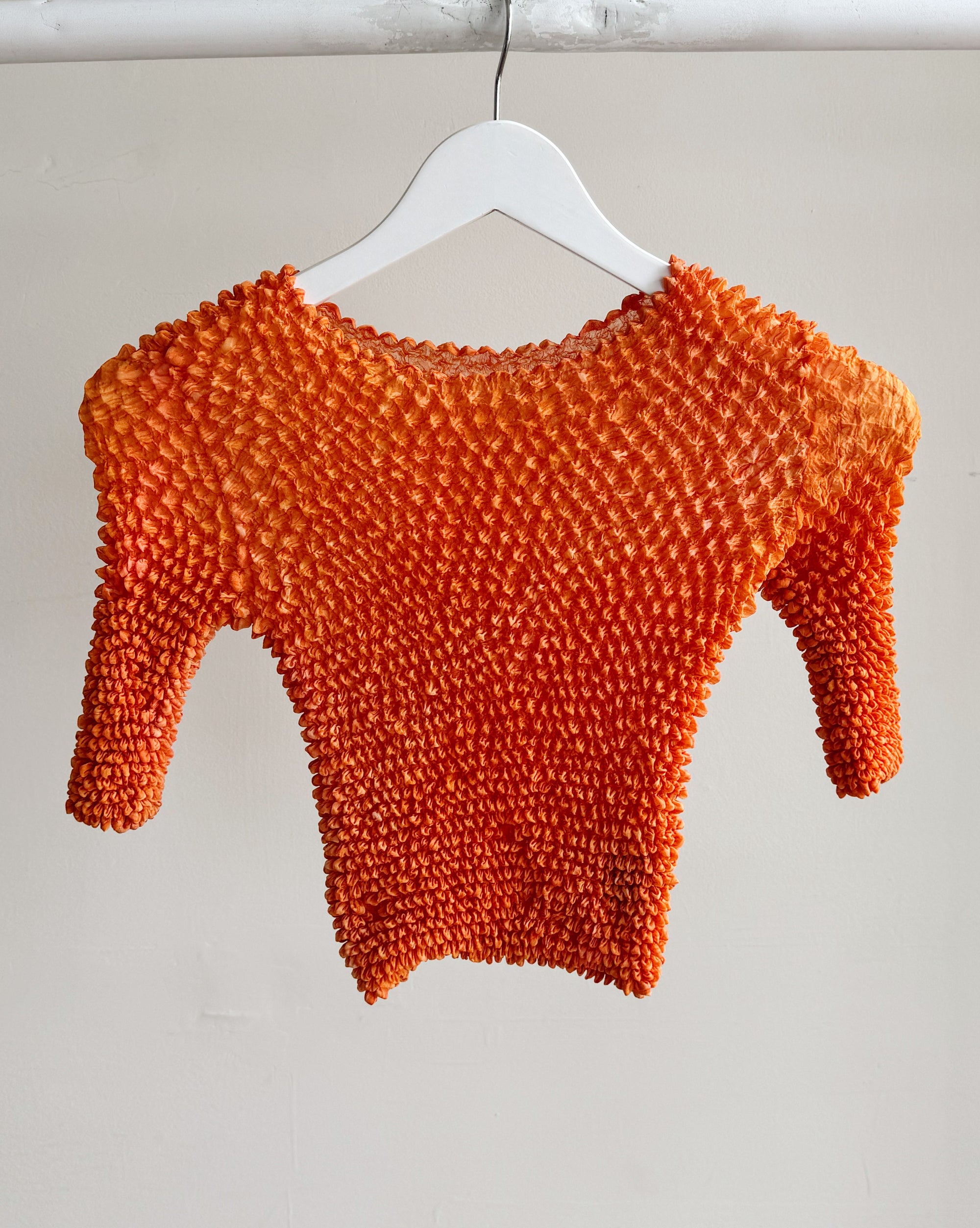 Tangerine Textured Popcorn Top