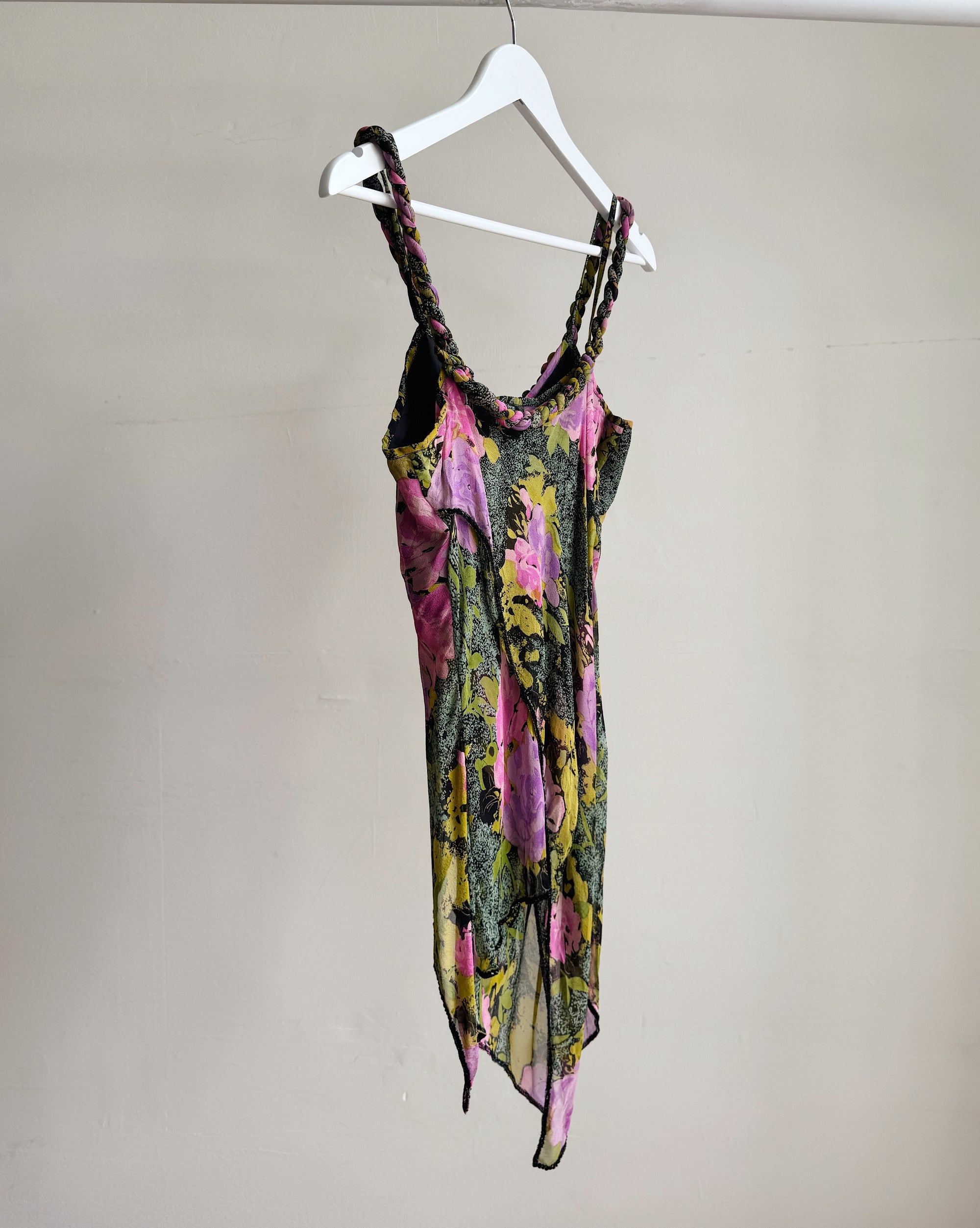Floral Handkercheif Silk Beaded Cami