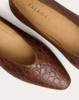 Balagan Studio | Mila Ballerina in Brown Alligator