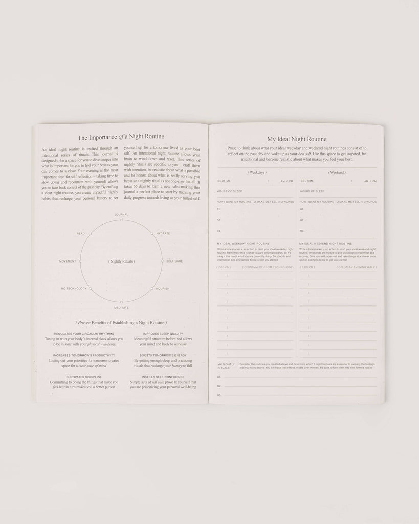 Wilde House Paper | Night Routine Journal
