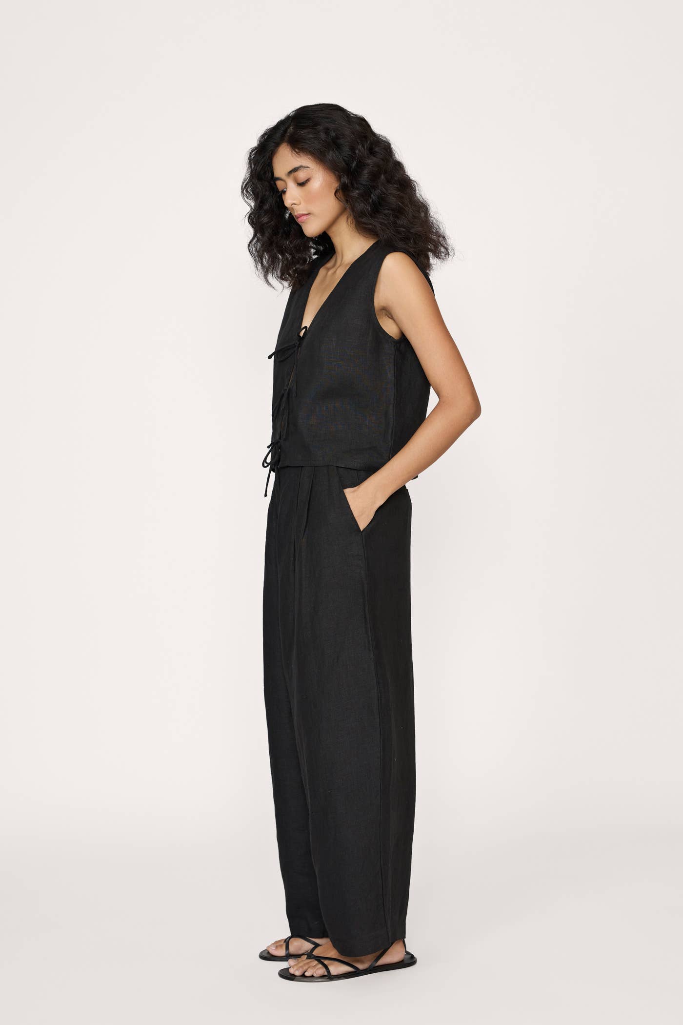 LAUDE the Label | Linen Boyfriend Pant