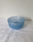 Aqua Blown Glass Mini Bowl