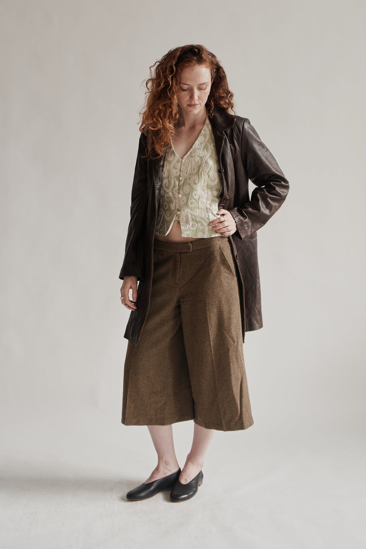 Umber Lamb Leather Trench Coat - Hey Jude