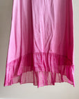 Carnation Ruffle Hem Cotton Dress