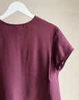 Plum Silk Tee - Hey Jude