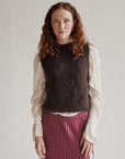 Umber Mohair Knit Vest