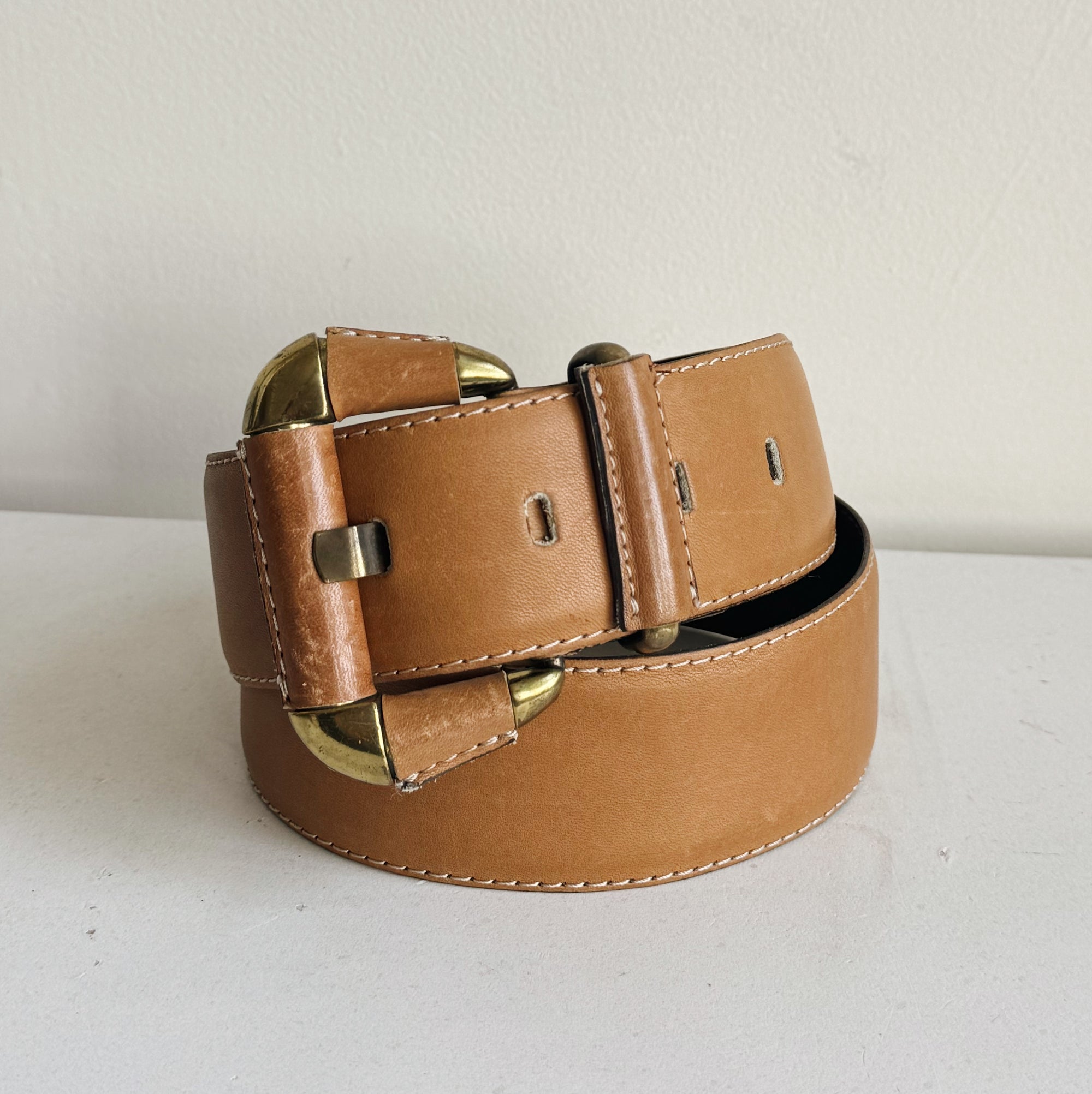 Wheat Rodier Leather Belt - Hey Jude