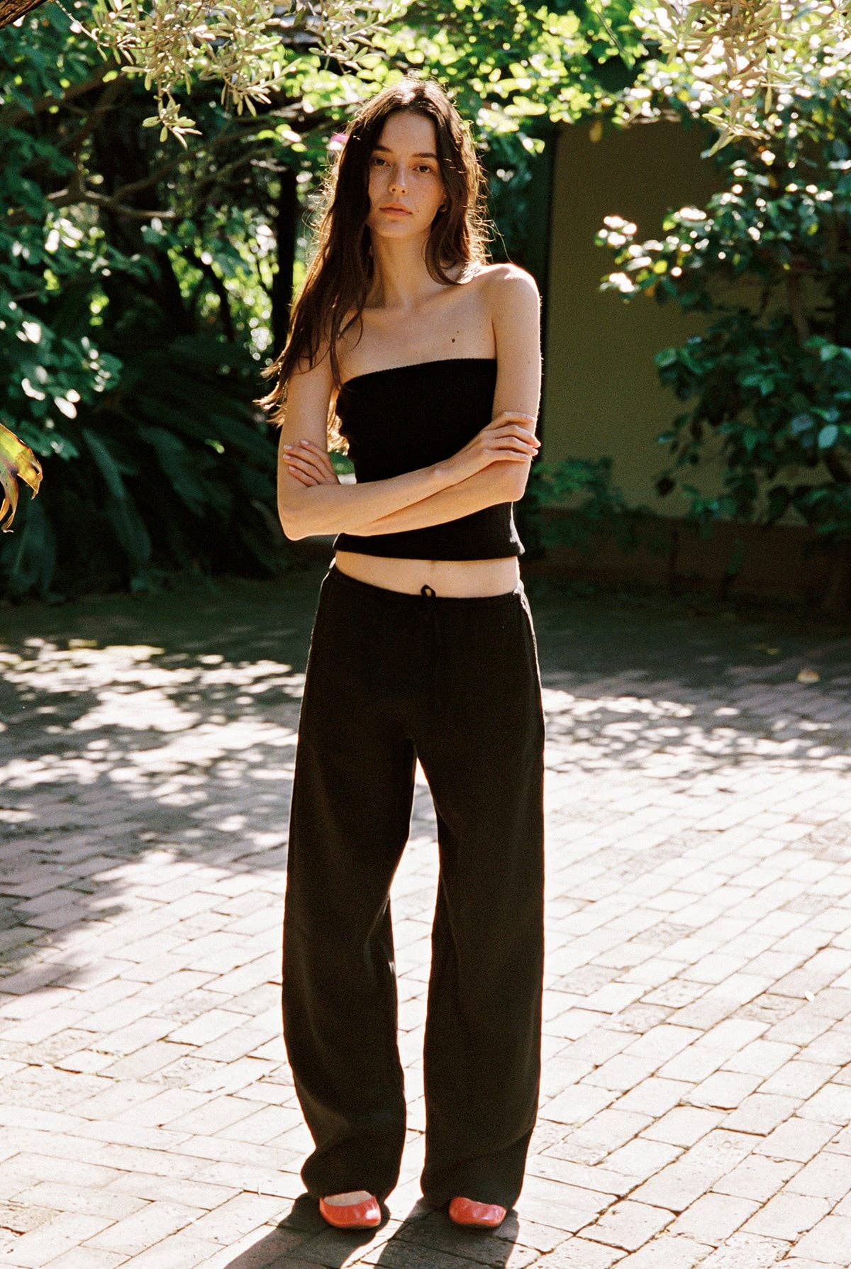 LA RELAXED - Linen Drawstring Pant: Black / S - Hey Jude