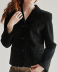 Ink Suede Leather Jacket