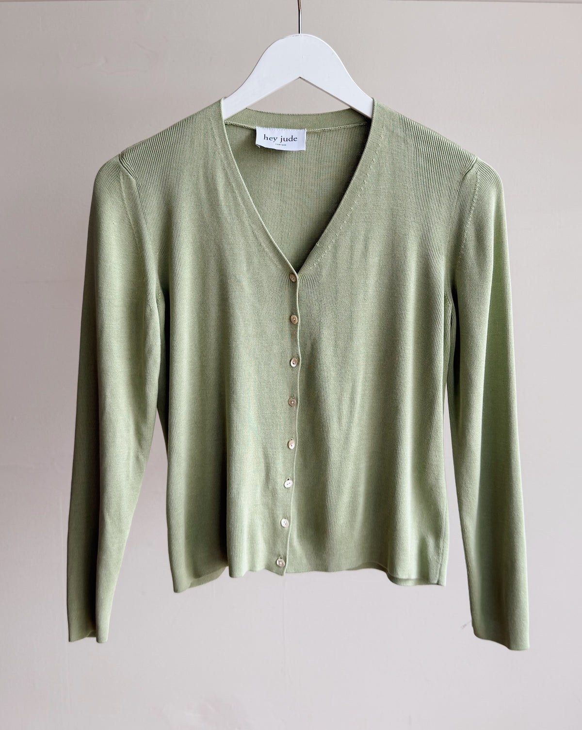 Sage Silk Knit Cardigan - Hey Jude