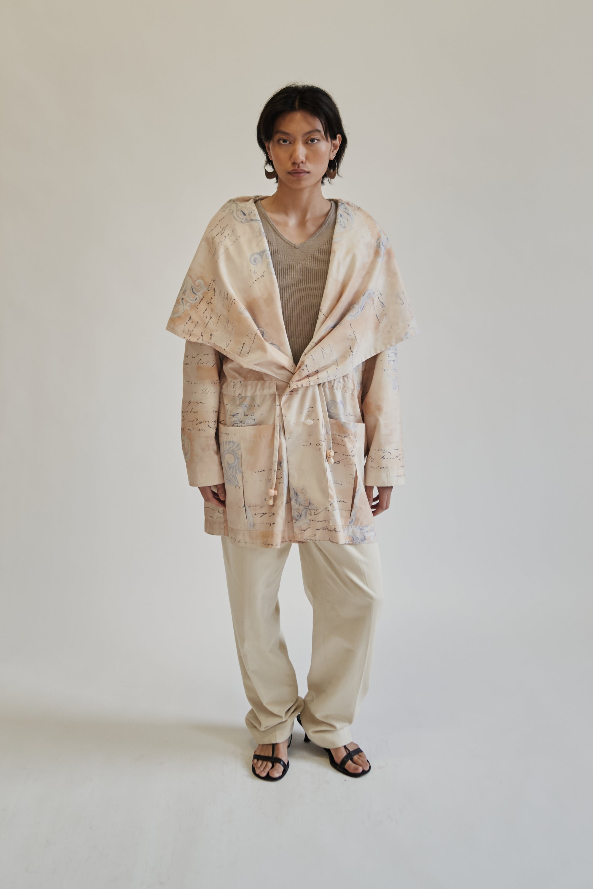 Honey Patterned Shawl Jacket - Hey Jude